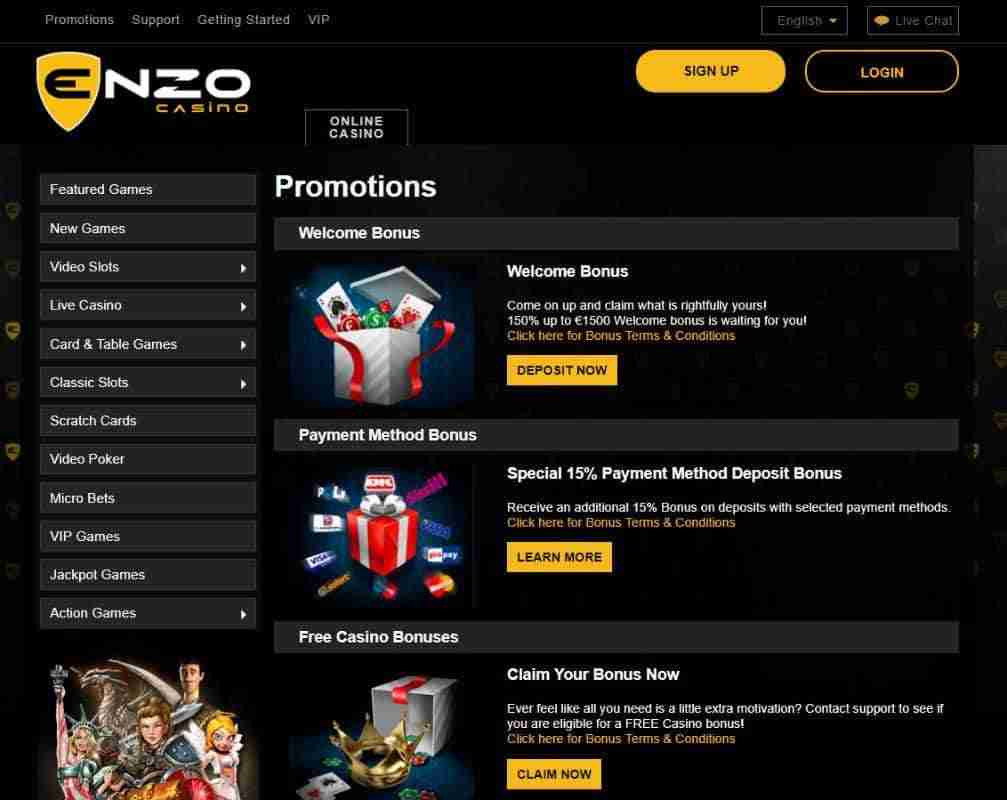 Bonus Enzo Casino