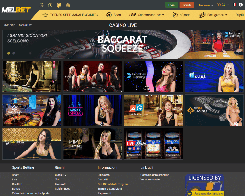 Melbet casino