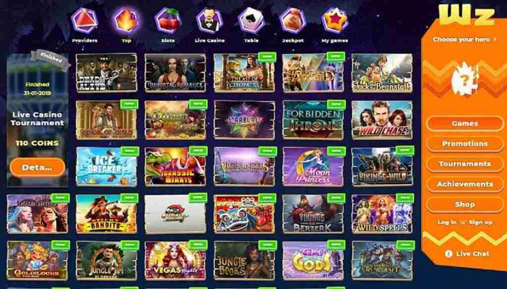 Slot e giochi Wazamba Casino 