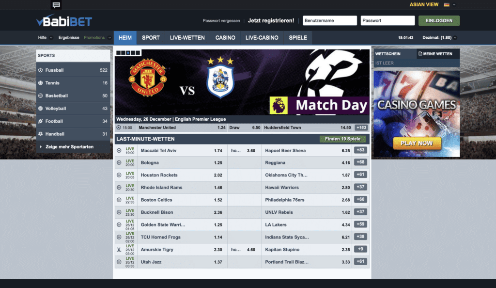 babibet homepage