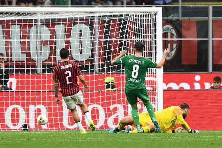 gol Castrovilli, Milan-Fiorentina