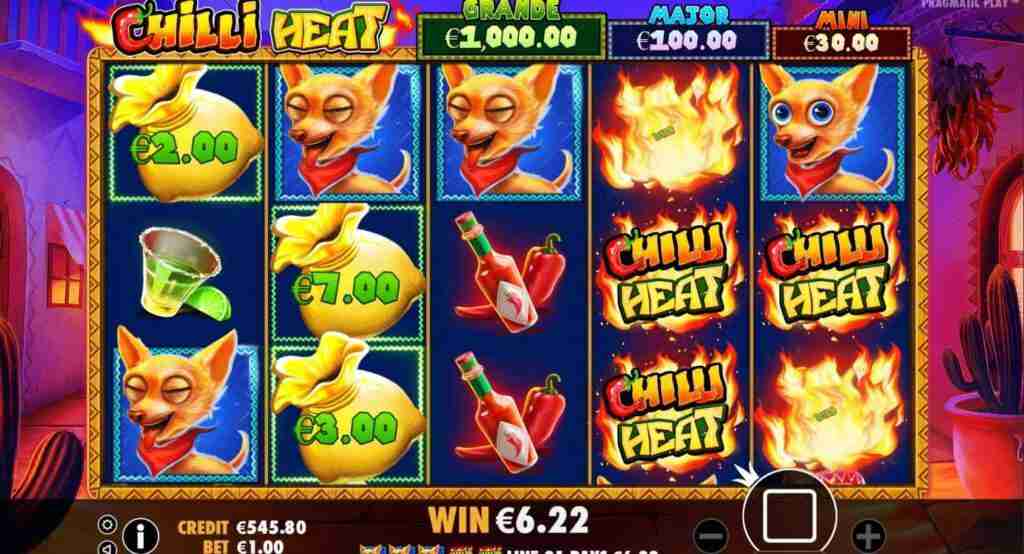 simboli Chilli Heat slot machine