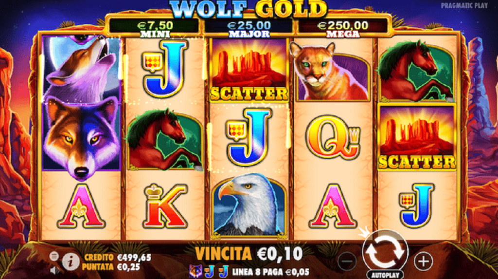 simboli Wolf Gold Slot Machine