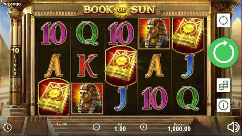 simboli Book of Sun slot machine