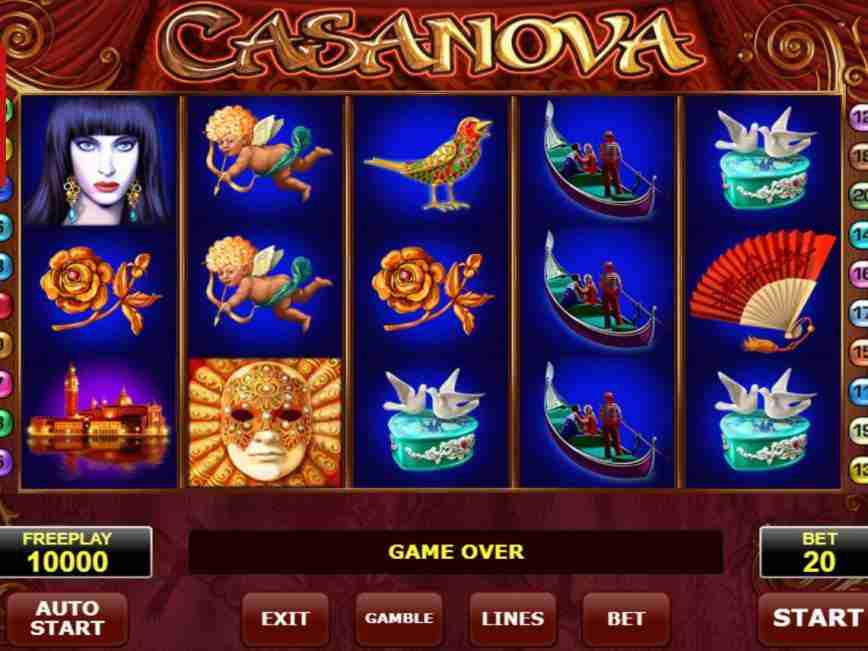 simboli Casanova Slot Machine