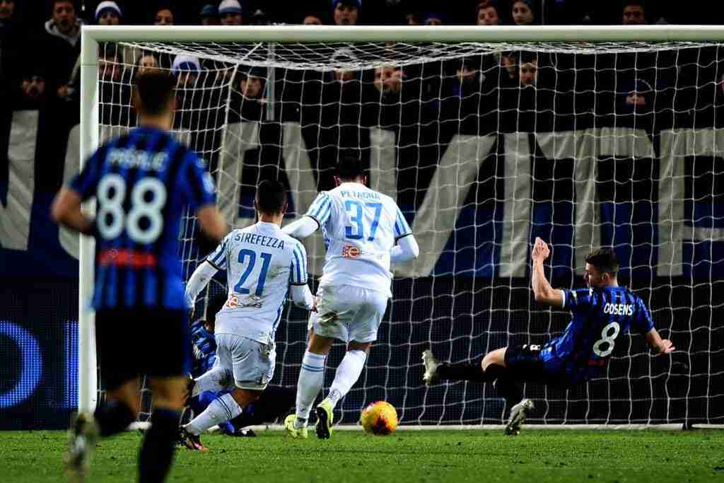 gol Petagna, Atalanta-Spal
