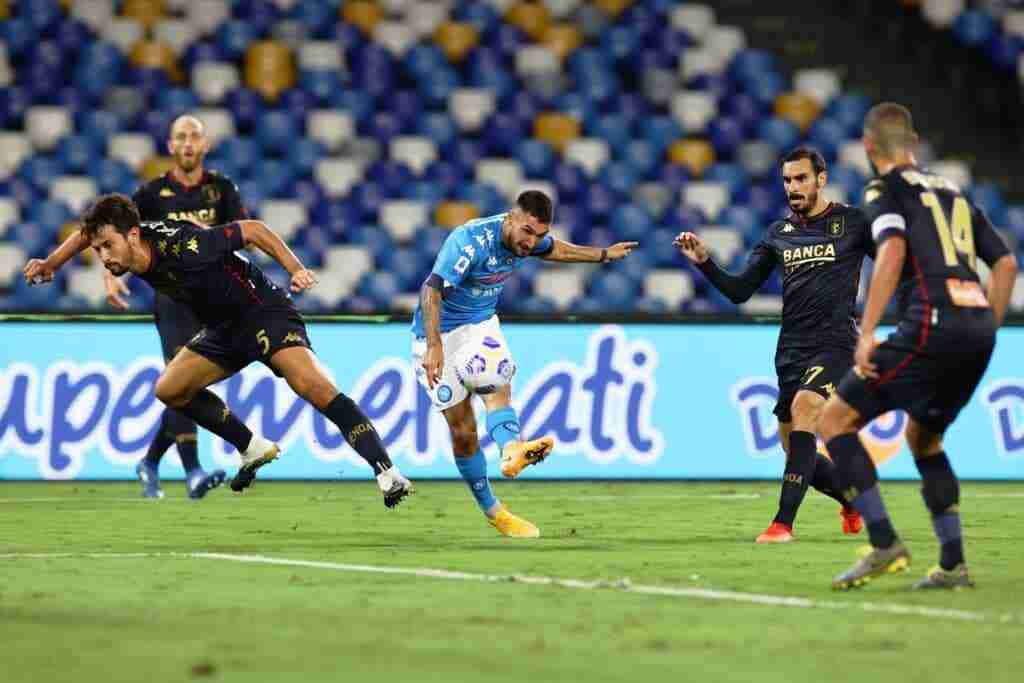 gol Politano, Napoli-Genoa