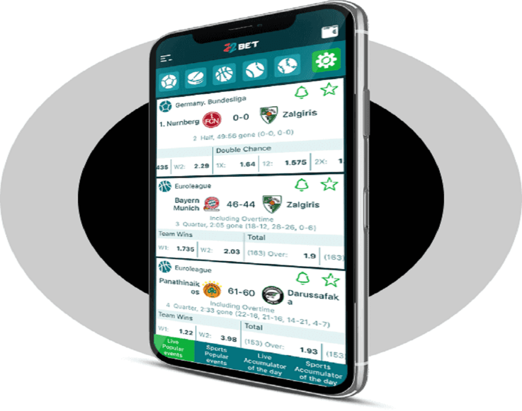 App 22bet bookmaker