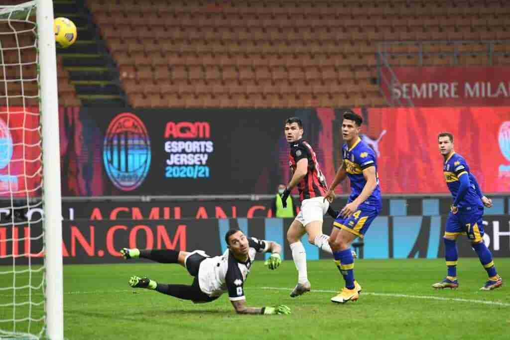 Milan-Parma, Serie A