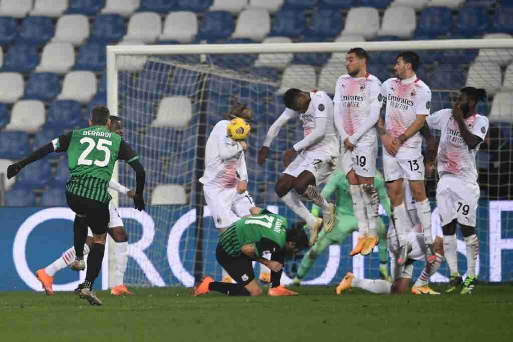 gol Berardi, Sassuolo-Milan