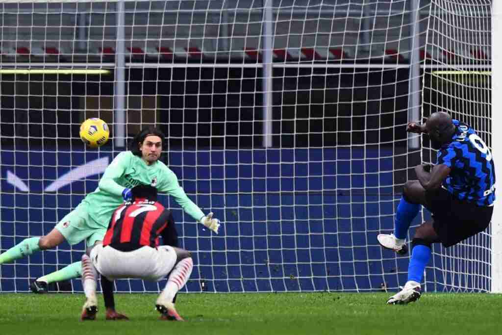 gol Lukaku, Inter-Milan Coppa Italia
