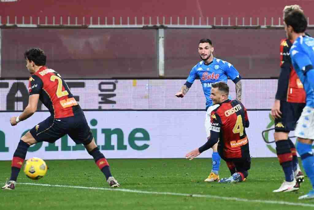 gol Politano, Genoa-Napoli