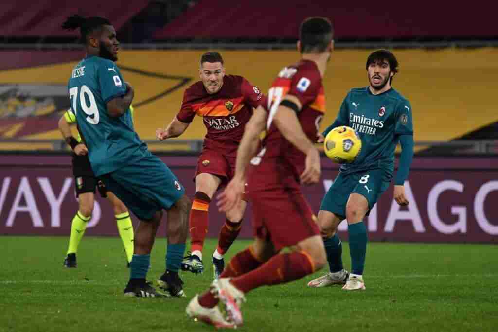 gol Veretout, Roma-Milan