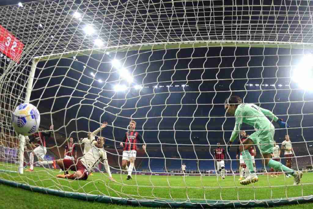 gol Kumbulla, Milan-Roma