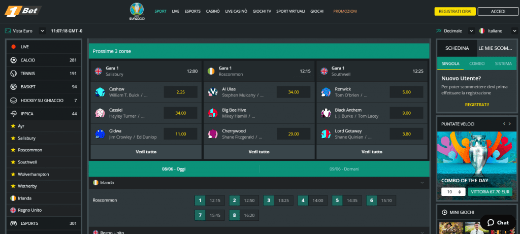 Scommesse Ippiche 1bet
