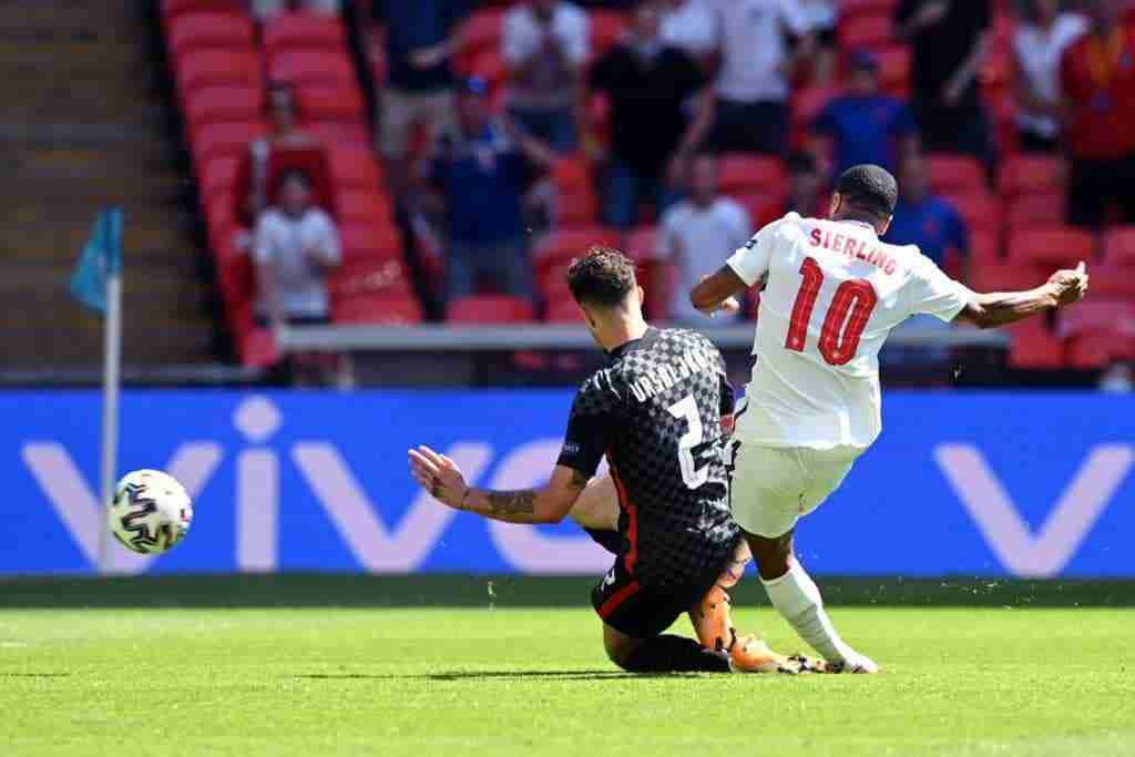 gol Sterling, Inghilterra-Croazia