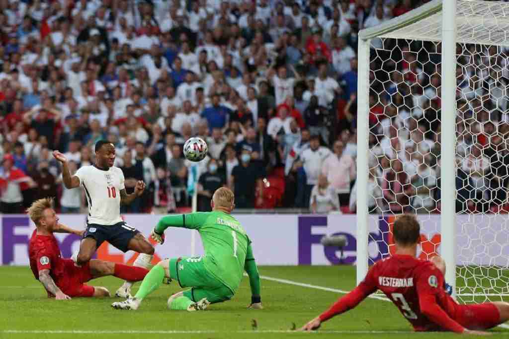 autogol Kjaer, Inghilterra-Danimarca