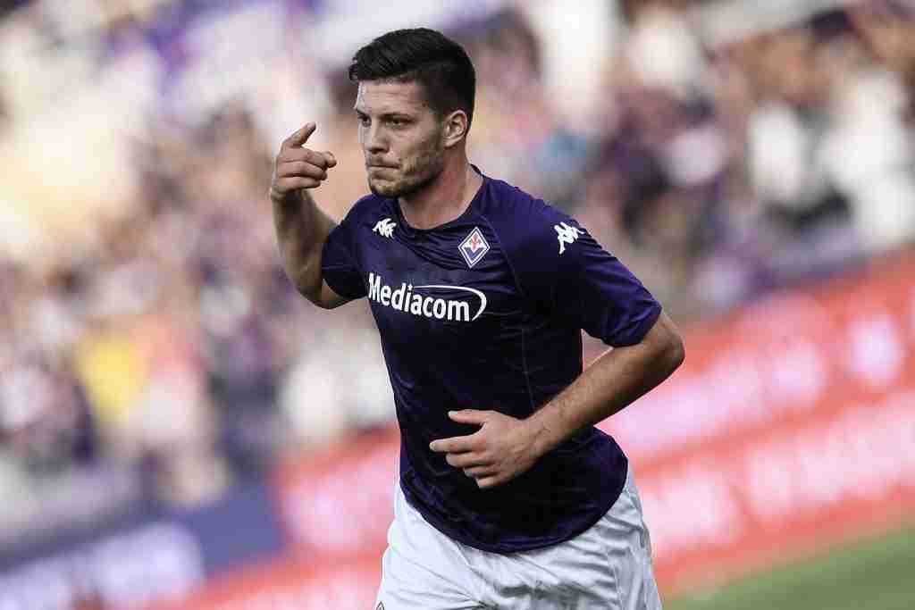 esultanza gol Jovic, Fiorentina-Cremonese