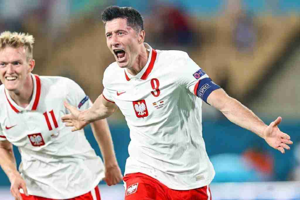 esultanza gol Lewandowski, Polonia