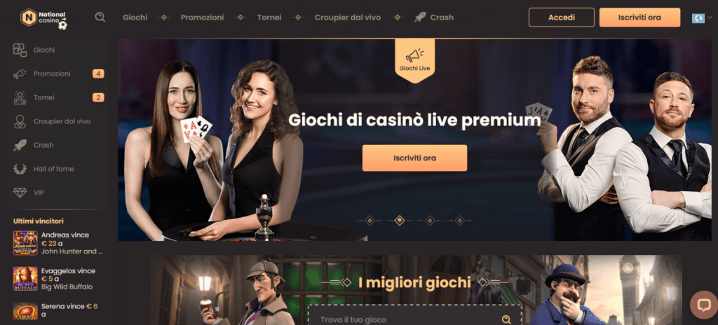 Bonus benvenuto National Casinò