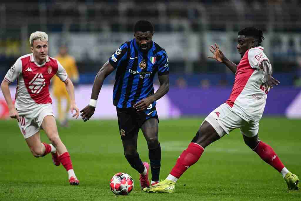 Marcos Thuram durante Inter-Monaco