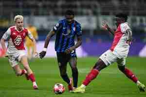 Marcos Thuram durante Inter-Monaco