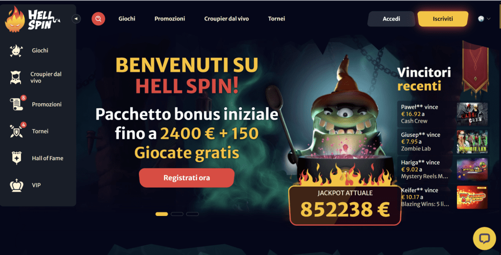 HellSpin Casino non AAMS