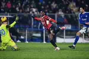 Gol Leao 1-2, Como-Milan
