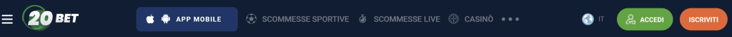 20Bet scommesse