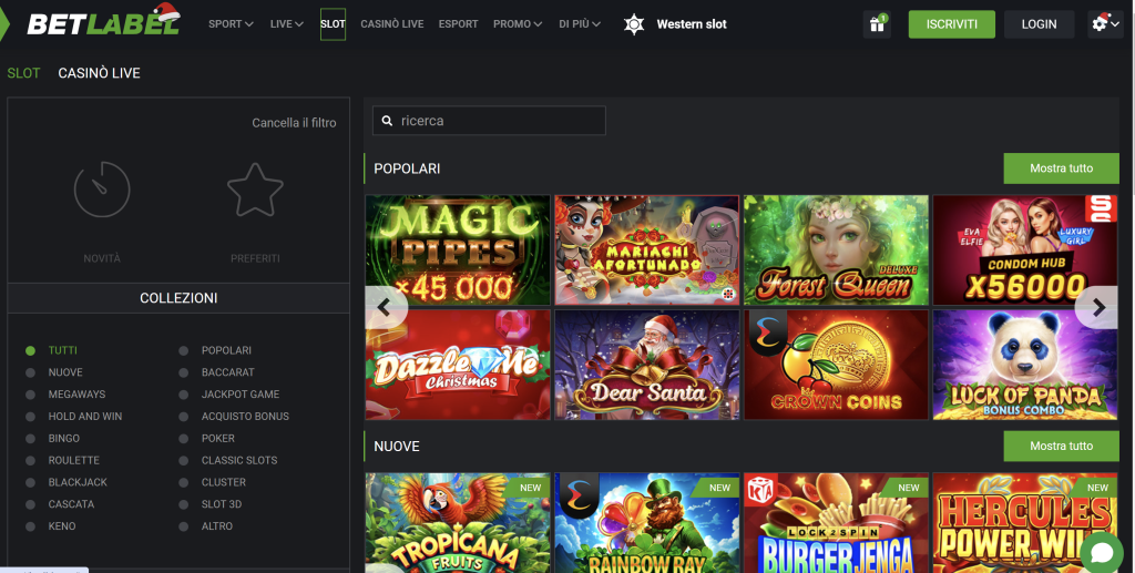Betlabel Casinò non AAMS