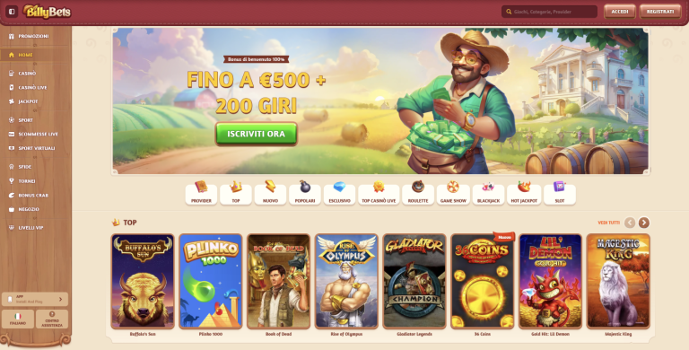 BillyBets Casinò non AAMS