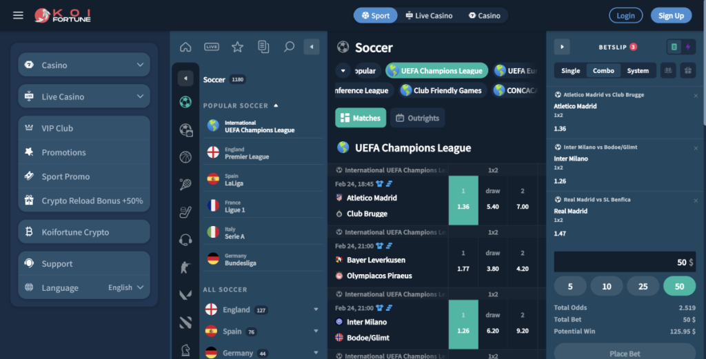 Koi Fortune Bookmaker non AAMS