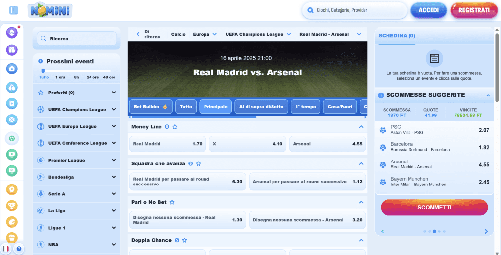 Mr. Pacho portale non AAMS - bonus Casino e Scommesse Nomini Bookmaker non AAMS