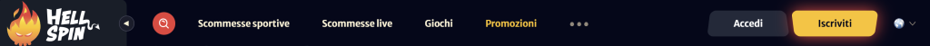 HellSpin bookmaker non AAMS