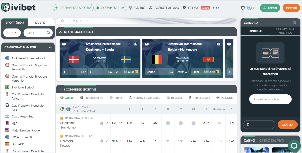 Ivibet Scommesse non AAMS